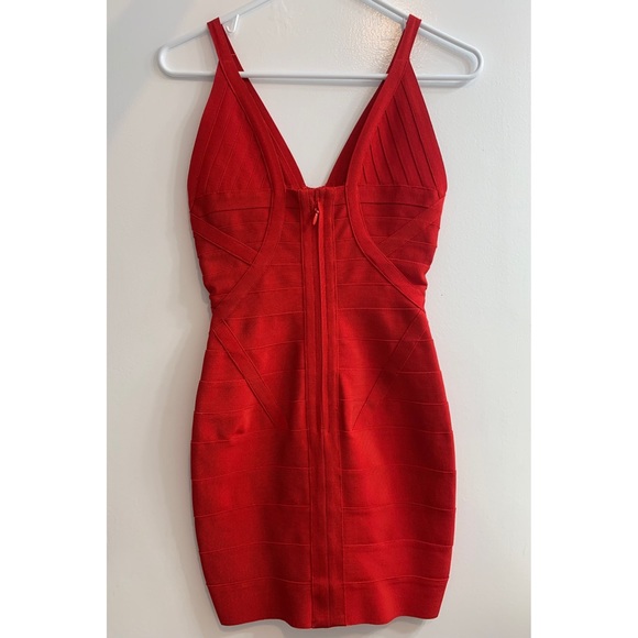 Made For LA Red Bandage Dress Size Small - Picture 5 of 5